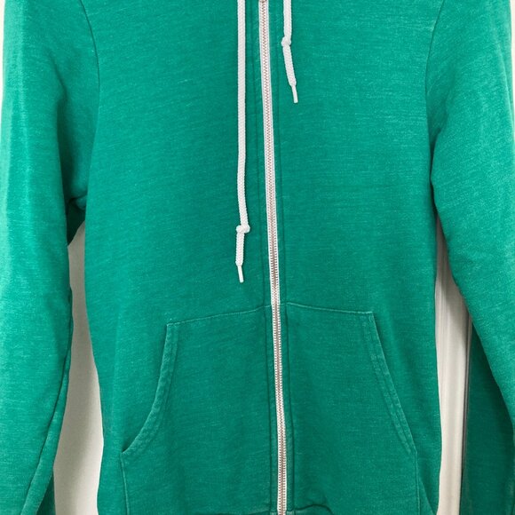 American Apparel Tri-Blend Zip Hoodie green - Picture 7 of 12